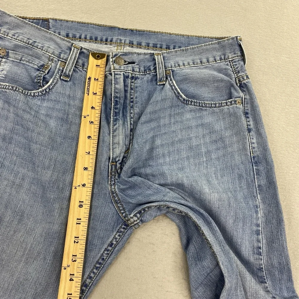 Levis Jeans Mens 34x34 Blue Denim Pants 569 Loose Straight Red Tab Cotton